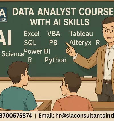 Best Data Analyst Courses & Certification with MNC Job Support, Reskill Job with AI Skills for 2026, by SLA Consultants India,